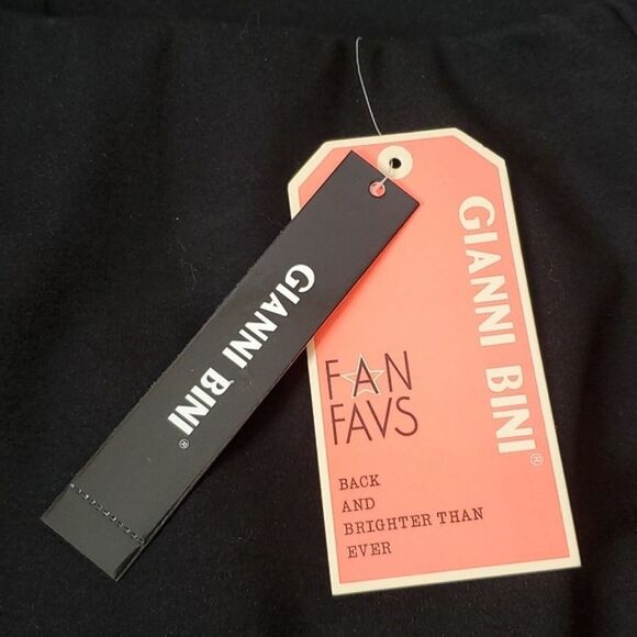 🆕️NWT Gianni Bini Fan Favs Tamara Off-the-Shoulder Sheath Bodycon Black Midi XS - Picture 12 of 16